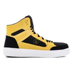 Volcom Shoes: Men's VM30237 Wheat Black Composite Toe EH Slip Resistant Evolve Skate Inspired Work High Top -Men's Work Boots Store volcom vm30237 evolve 01