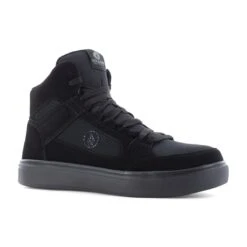 Volcom Shoes: Men's VM30244 Triple Black Composite Toe Evolve EH Slip Resistant Skate Inspired Work High Top