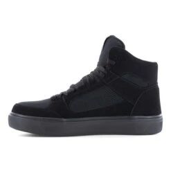 Volcom Shoes: Men's VM30244 Triple Black Composite Toe Evolve EH Slip Resistant Skate Inspired Work High Top -Men's Work Boots Store volcom vm30244 vm30244f evolve 04