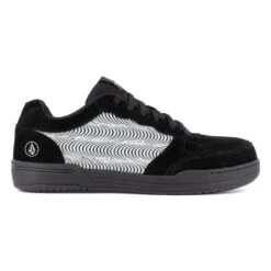 Volcom Shoes: Men's VM30361 Black Tower Grey Composite Toe Hybrid Slip Resistant Skate Inspired Work Shoe -Men's Work Boots Store volcom vm30361 vm30361f hybrid 01
