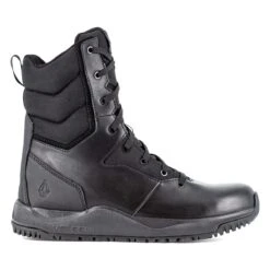 Volcom Boots: Men's VM30705 Black Soft Toe Street Shield Skate-Inspired 8" Tactical Side Zipper Boot -Men's Work Boots Store volcom vm30705 street shield 01edit