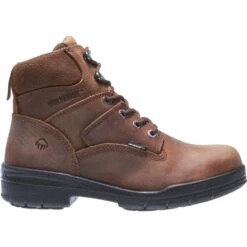 Wolverine Boots: Men's 2053 Durashocks Steel Toe Brown Boots -Men's Work Boots Store w02053