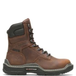 Wolverine Boots: Men's W211162 Peanut Raider Durashocks Waterproof 8" Carbonmax Work Boot -Men's Work Boots Store w211162 1