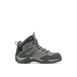 Wolverine Boots: Men's W080030 Charcoal Grey Composite Toe Wilderness Hiker Work Boot -Men's Work Boots Store wbsm w080030 111320 f21 000edit