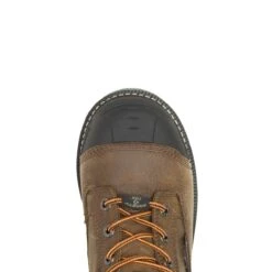Wolverine Boots: Men's W211135 Brown Carbonmax Toe Hellcat Ultraspring Heavy Duty 6" Work Boot -Men's Work Boots Store wbsm w211135 012721 s22 top