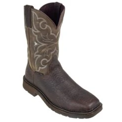 Justin Boots: Men's Cactus SE4313 Amarillo Steel Toe Stampede Work Boots -Men's Work Boots Store wk4313 1