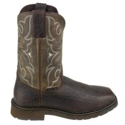 Justin Boots: Men's Cactus SE4313 Amarillo Steel Toe Stampede Work Boots -Men's Work Boots Store wk4313 2