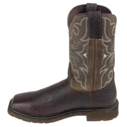 Justin Boots: Men's Cactus SE4313 Amarillo Steel Toe Stampede Work Boots -Men's Work Boots Store wk4313 4