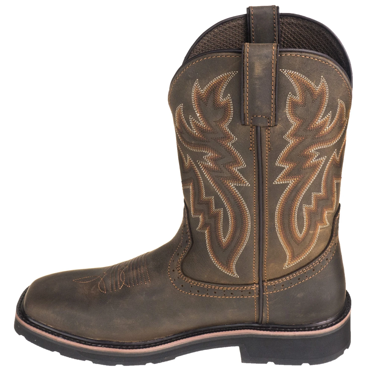 Wolverine Boots: Men's 10704 Dark Brown Rancher Slip Resistant Pull On Boots 6 Wolverine Boots: Men's 10704 Dark Brown Rancher Slip Resistant Pull On Boots - Image 4