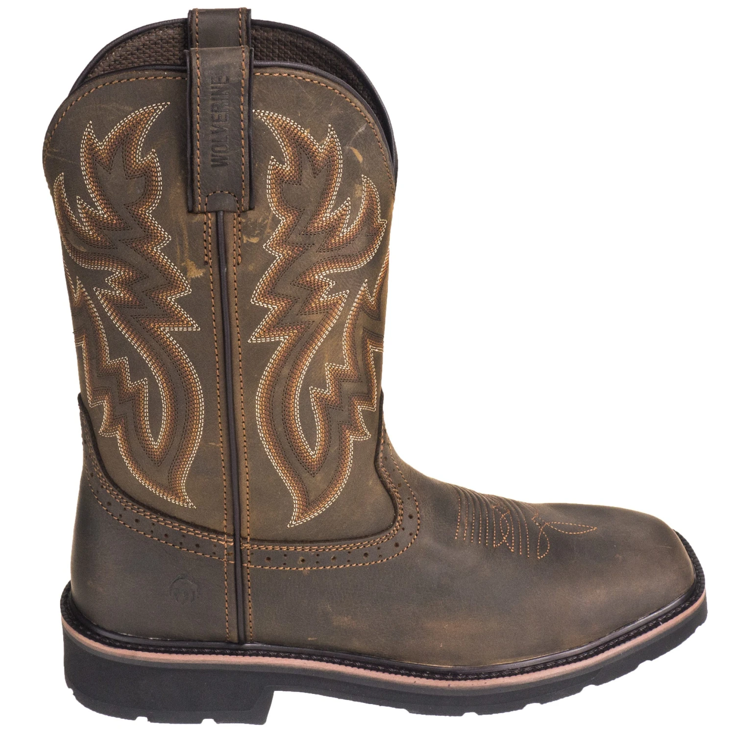 Wolverine Boots: Men's 10704 Dark Brown Rancher Slip Resistant Pull On Boots 7 Wolverine Boots: Men's 10704 Dark Brown Rancher Slip Resistant Pull On Boots - Image 5