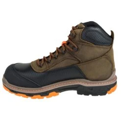 Wolverine Boots: Overpass CarbonMAX EH Men's W10717 Brown Mid Work Boots -Men's Work Boots Store wolverine w10717 i 01