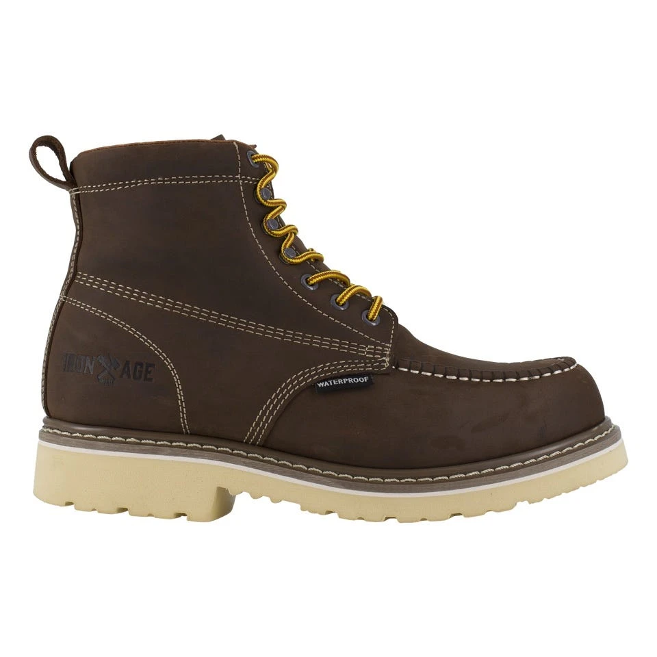 Iron Age Boots: Men's IA5064 Brown 6" Work Boot Soft Toe Work Boot 4 Iron Age Boots: Men's IA5064 Brown 6" Work Boot Soft Toe Work Boot - Image 2